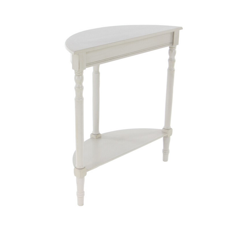 606801 Grey Cream Light Grey Traditional Wood Console Table 6